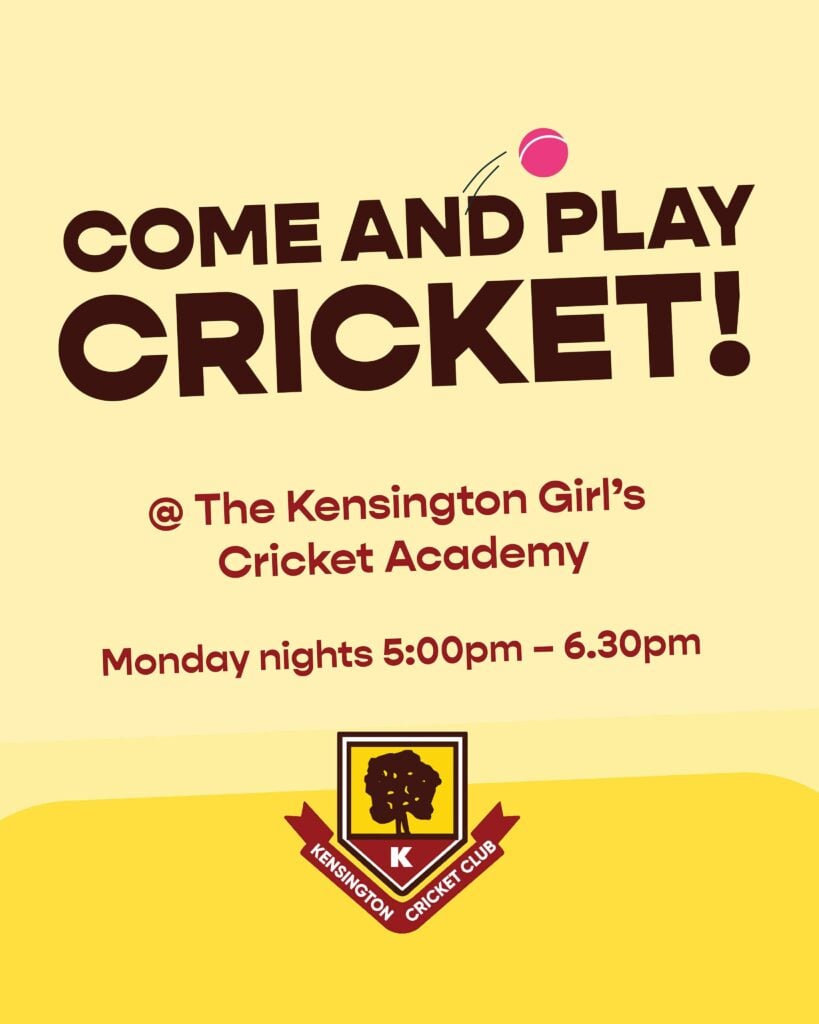 Kensington Cricket Club Girls Academy Program