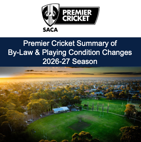 Premier Cricket Summary of By-Law & Playing Condition Changes 2026-27 Season